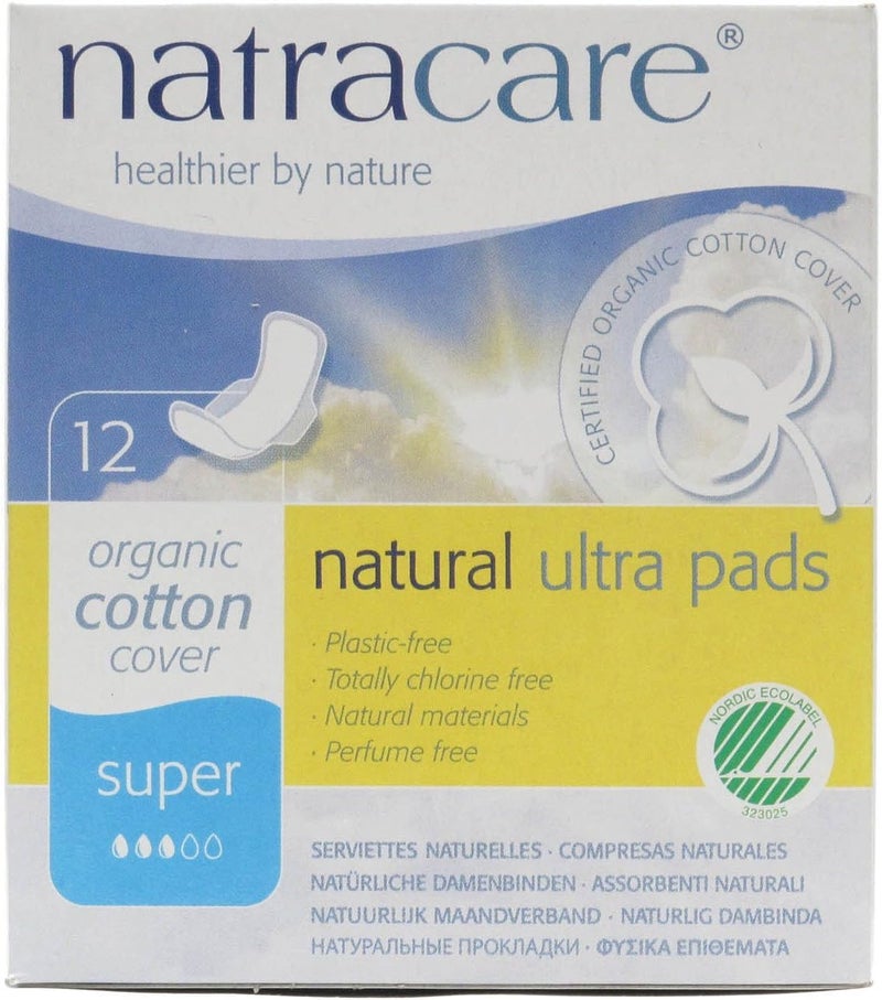 Natracare - Boxes of 12 Napkins With Wings - ULTRA SUPER - Organic Cotton - Image 2